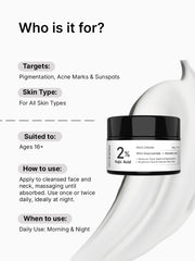 2% Kojic Acid Face Cream Who it is for