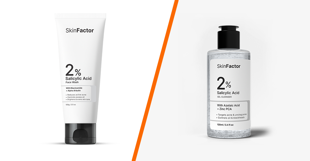 Salicylic Acid Face Wash vs Gel Cleanser