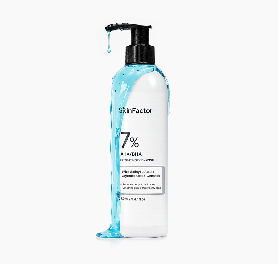 How to use 7% AHA/BHA Exfoliating Body Wash