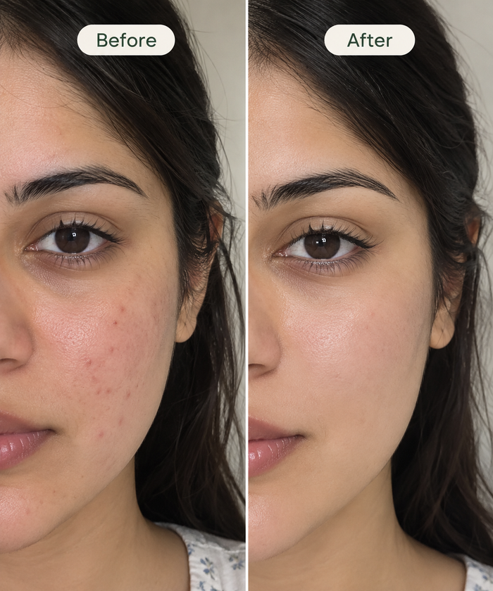 Before and after results
